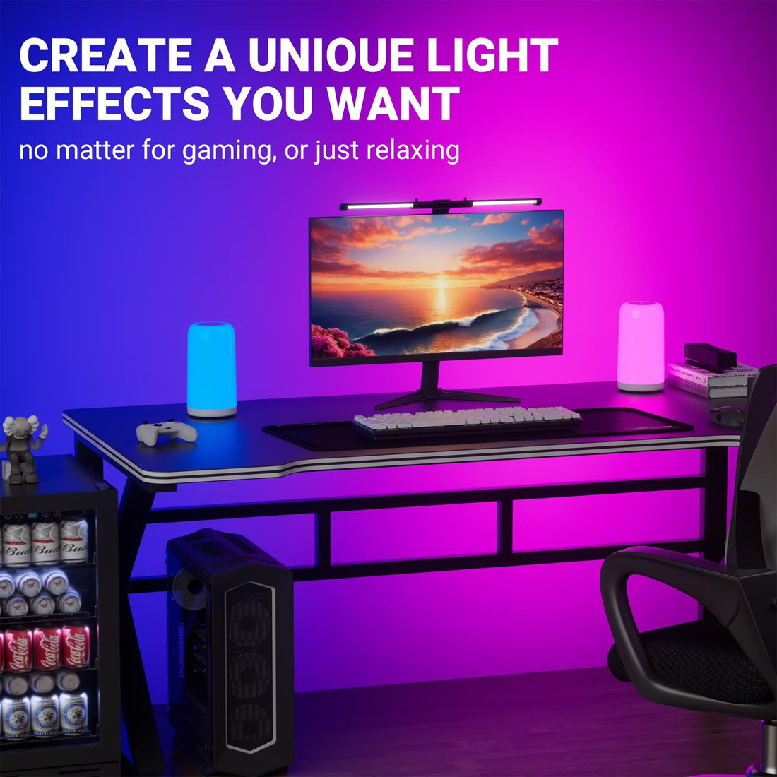 USB Powered RGB Smart Wi-Fi/Bluetooth/Touch Control Night Table Lamp