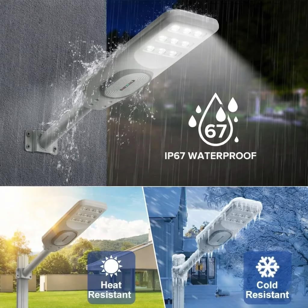300W Solar LED Waterproof Street Light With Remote