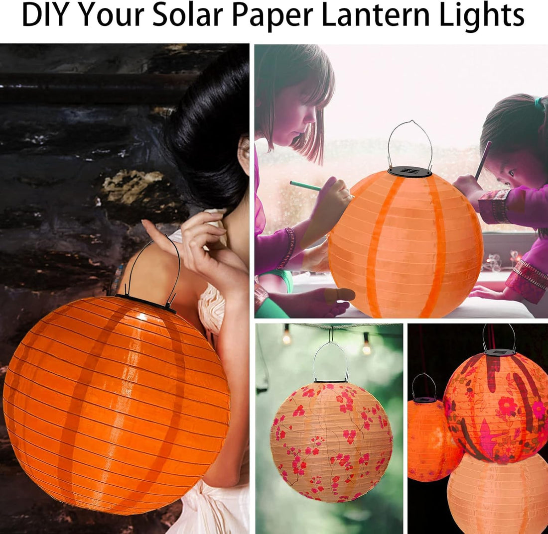 10X10 inch Solar Powered Outdoor Hanging Lanterns