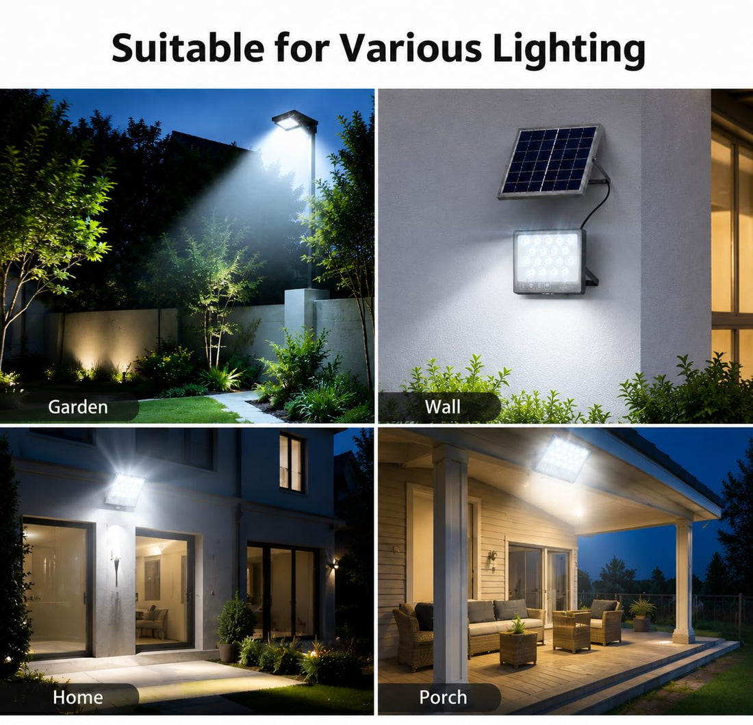 50W Solar LED Flood Light With Remote