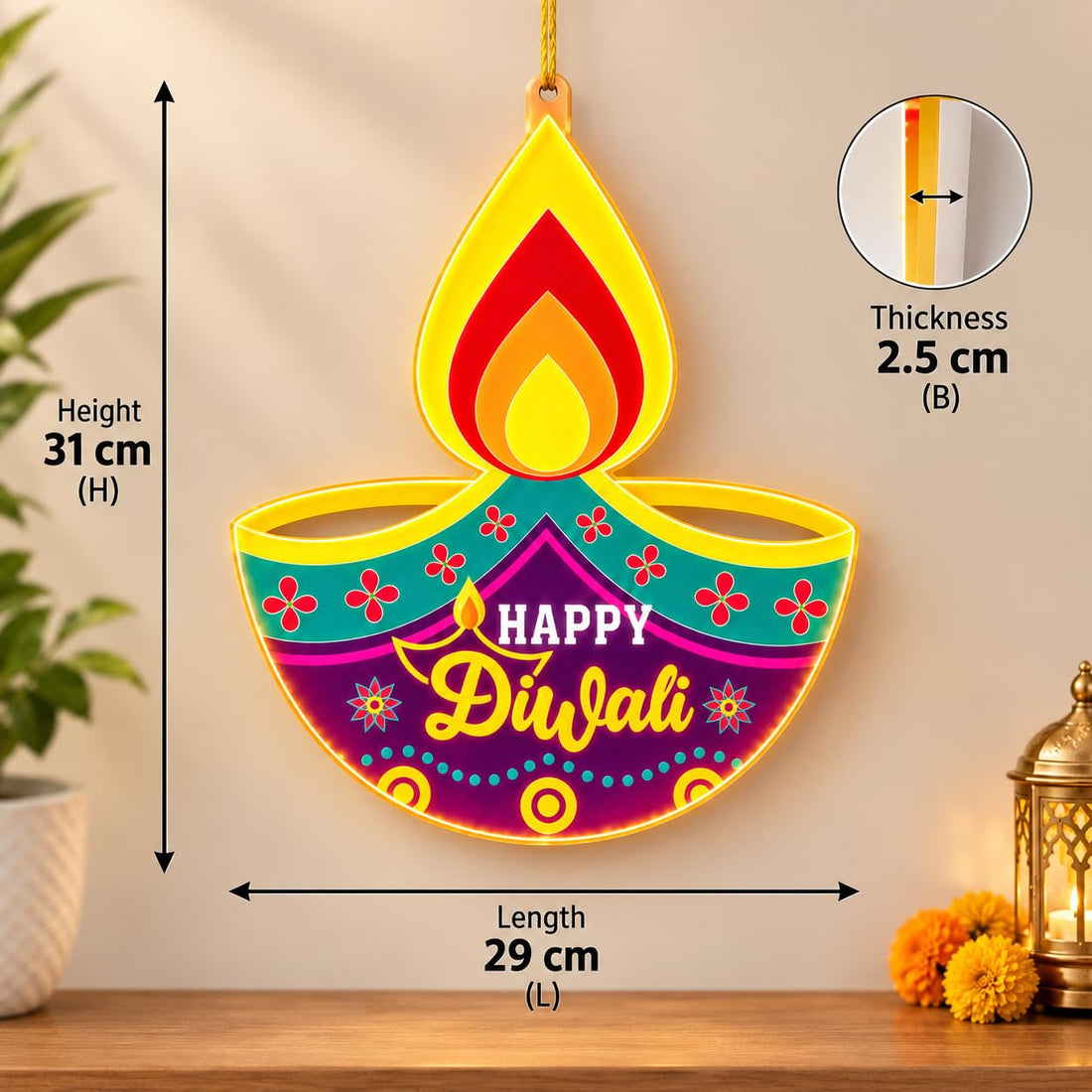 Diya Shape LED Decorative Light