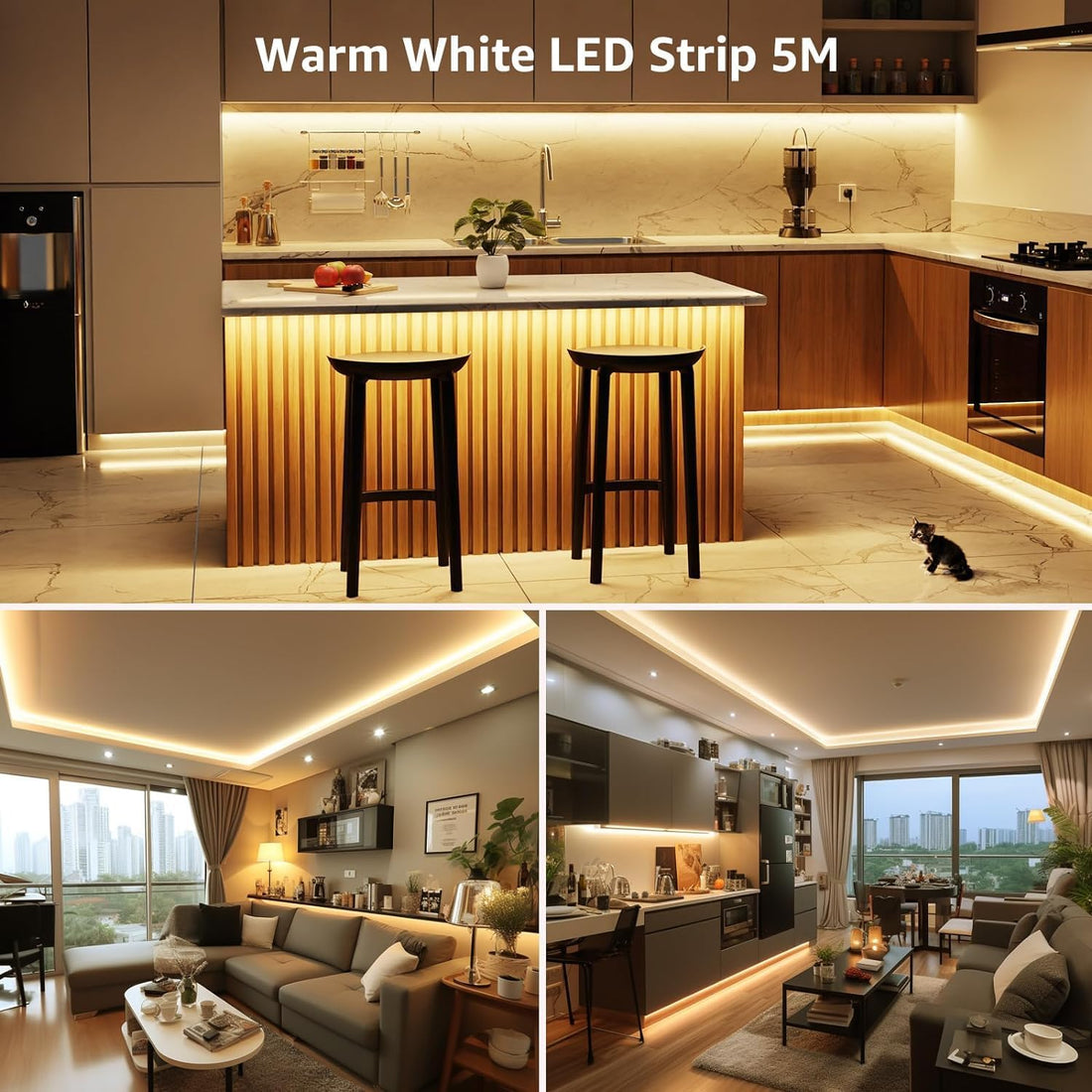 XERGY LED Profile Light for Ceiling | 5-Meter 25W- Warm White