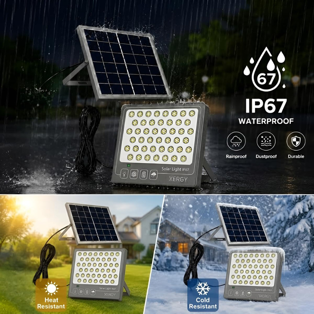 100W Solar LED Flood Light With Remote