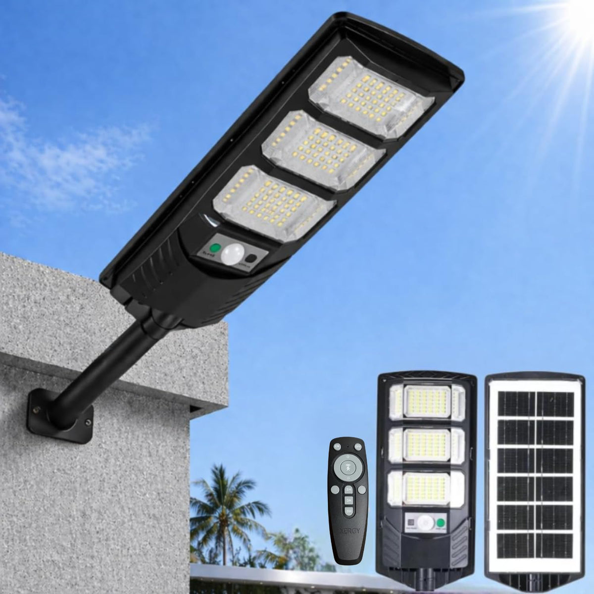 100W Solar LED Street Light With Remote