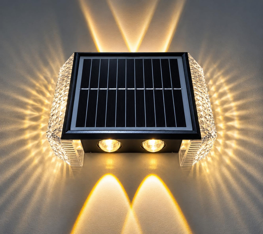 Solar Powered Modern Outdoor Wall Light