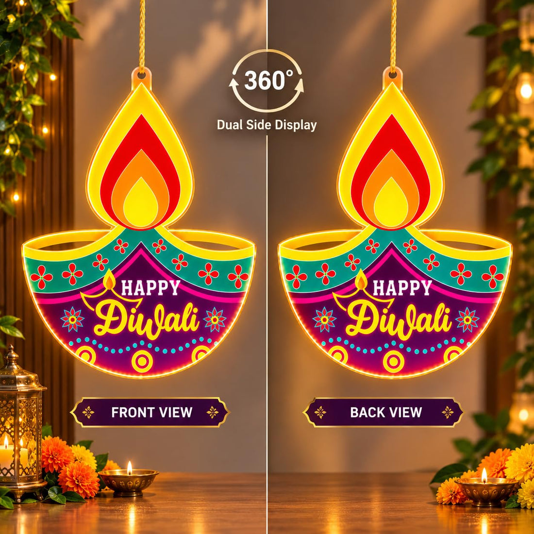 Diya Shape LED Decorative Light