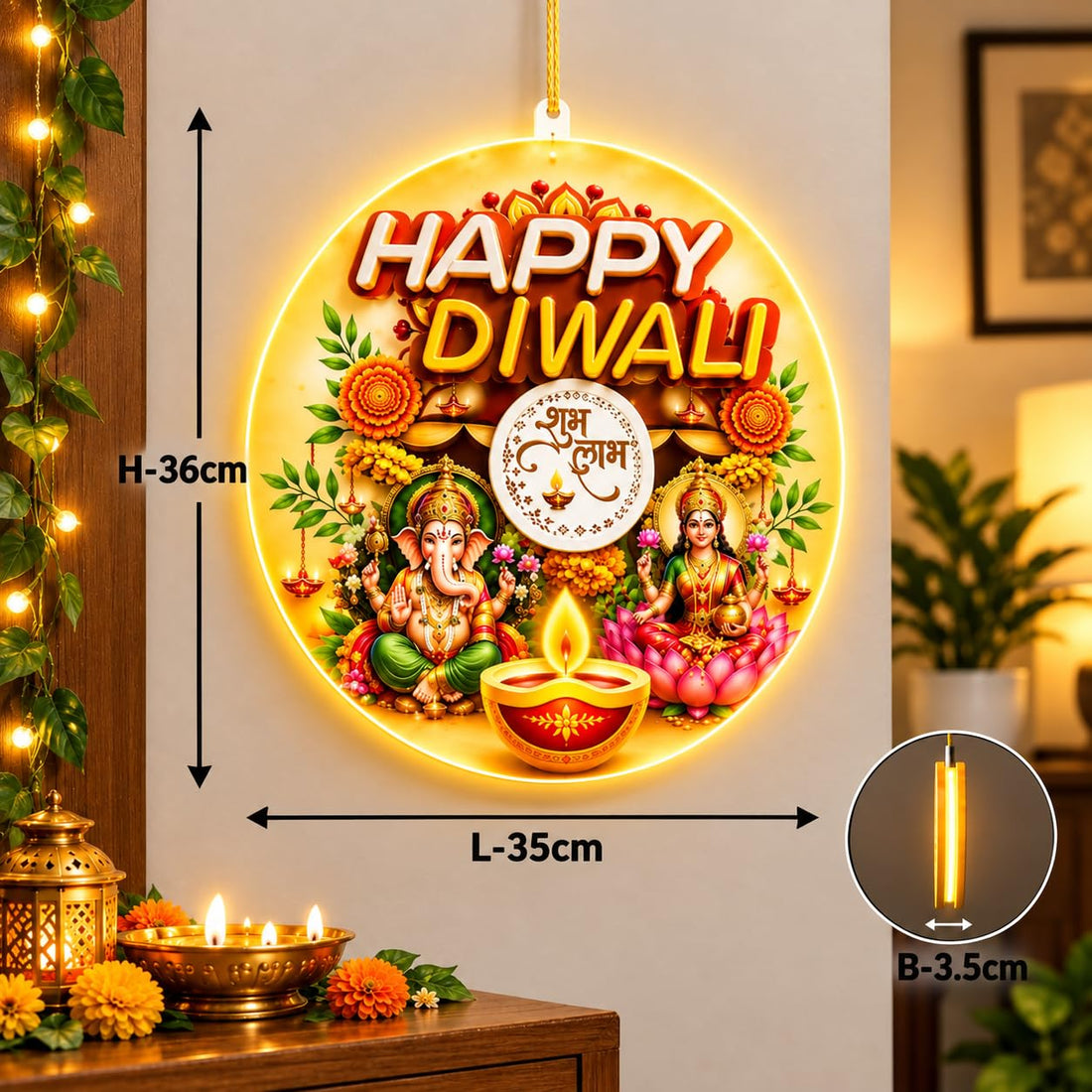 Happy Diwali LED Decorative Light