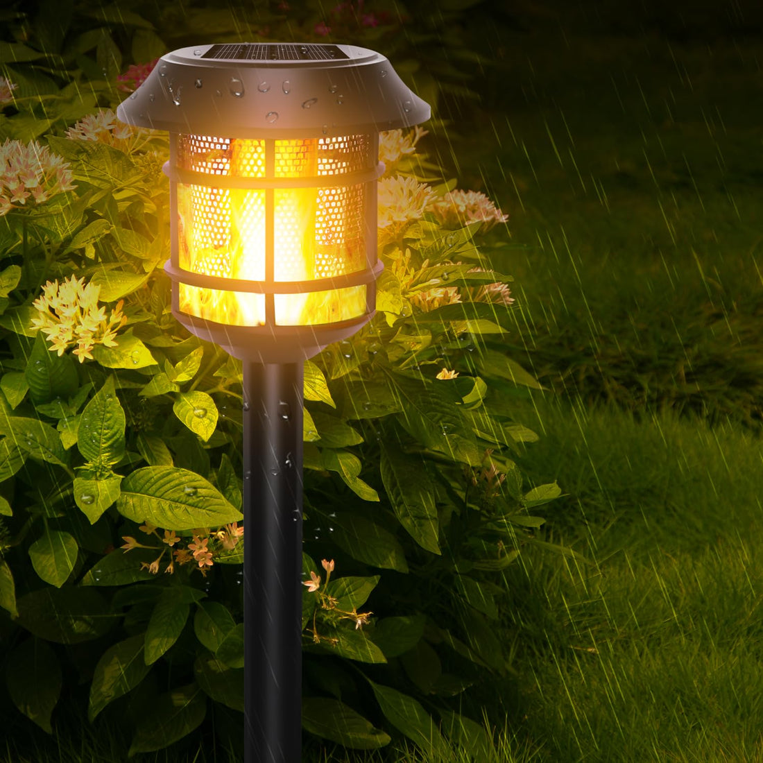 Solar Powered Outdoor Lights (Pack of 2)