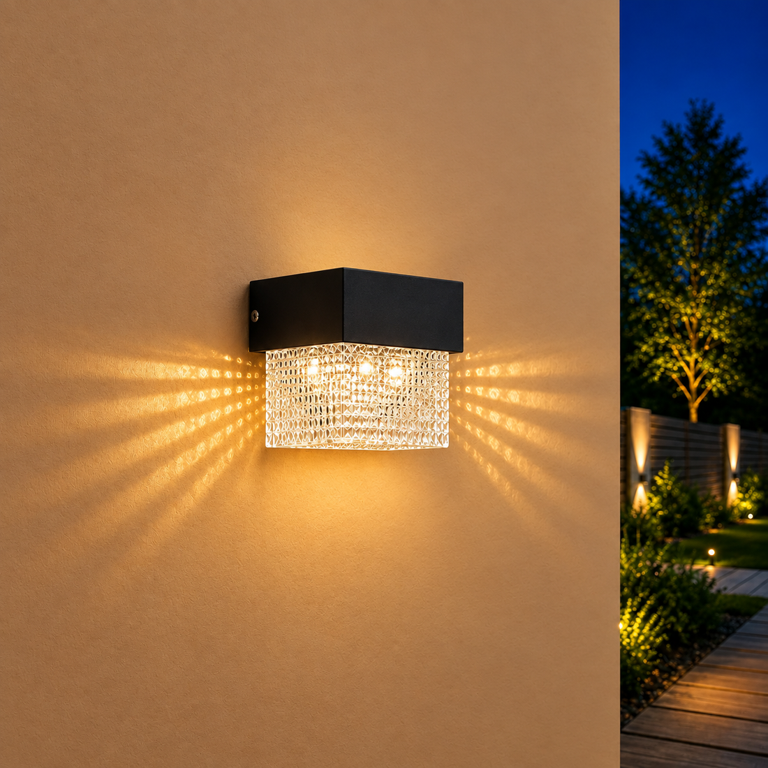 Solar Powered Outdoor Wall Light