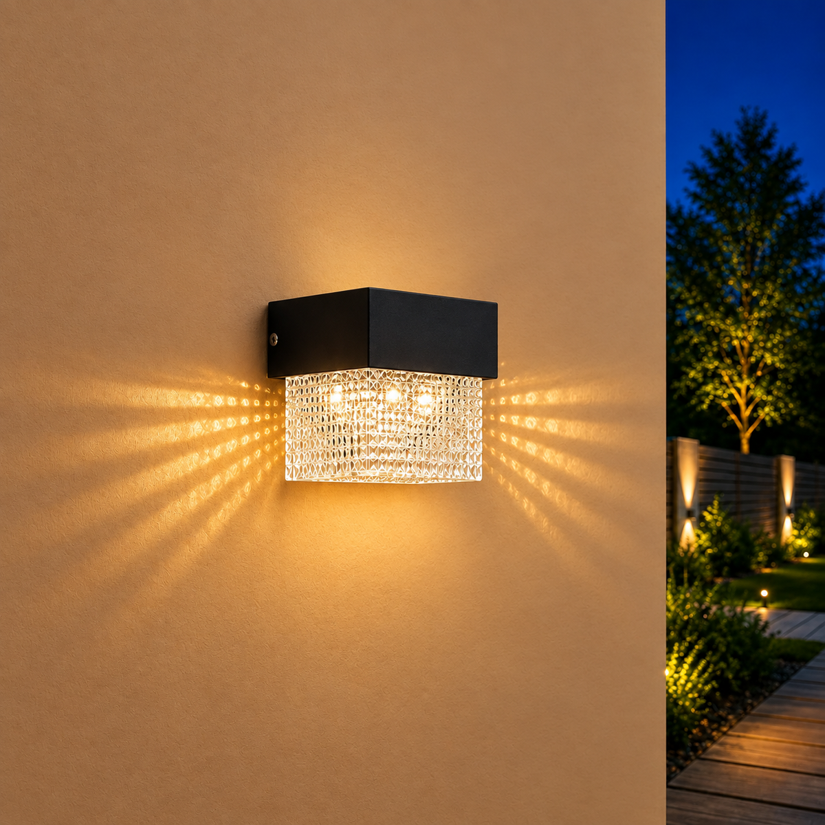 Solar Powered Outdoor Wall Light