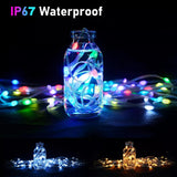 XERGY RGB USB Twinkle Smart Fairy Light String 5 Meter White Wire Music Bluetooth Mesh APP IR Remote DIY Control Sync Color Chasing IP65 Multicolor