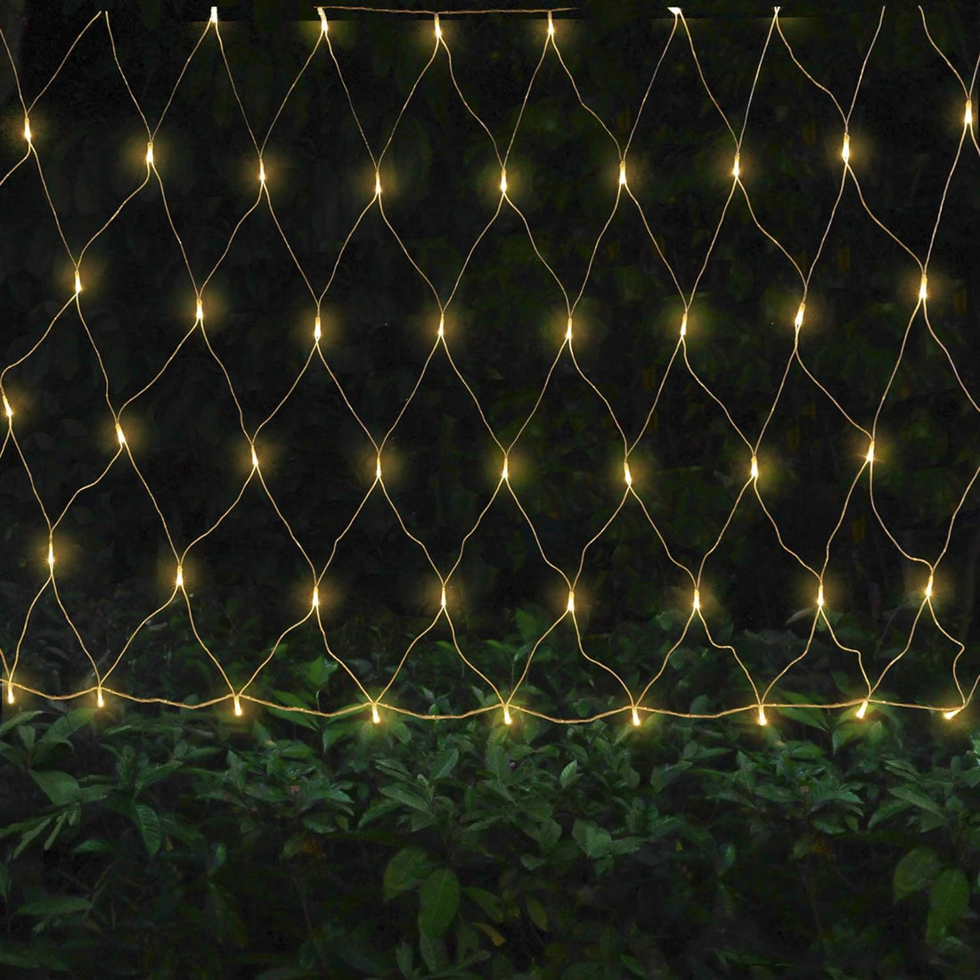 192 LED  Net Mesh String Lights - 2 X 2 Meter (Warm White)
