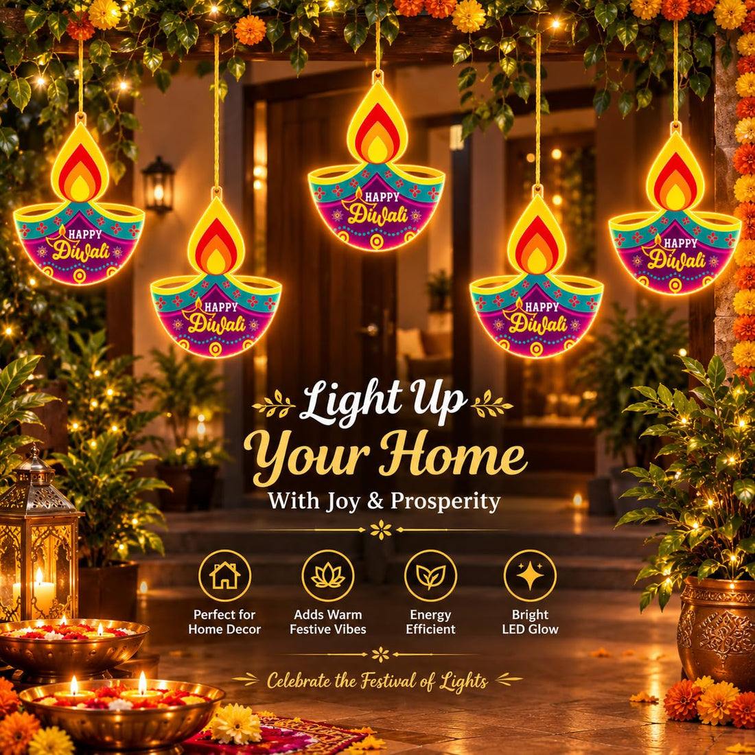 Diya Shape LED Decorative Light