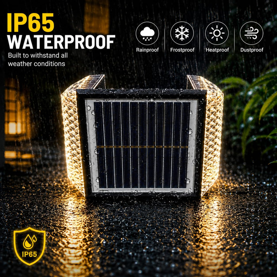 Solar Powered Outdoor LED Wall Light