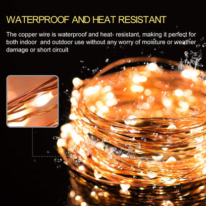 USB Powered 50 LED Fairy String Lights - 5 Meter (Warm White)