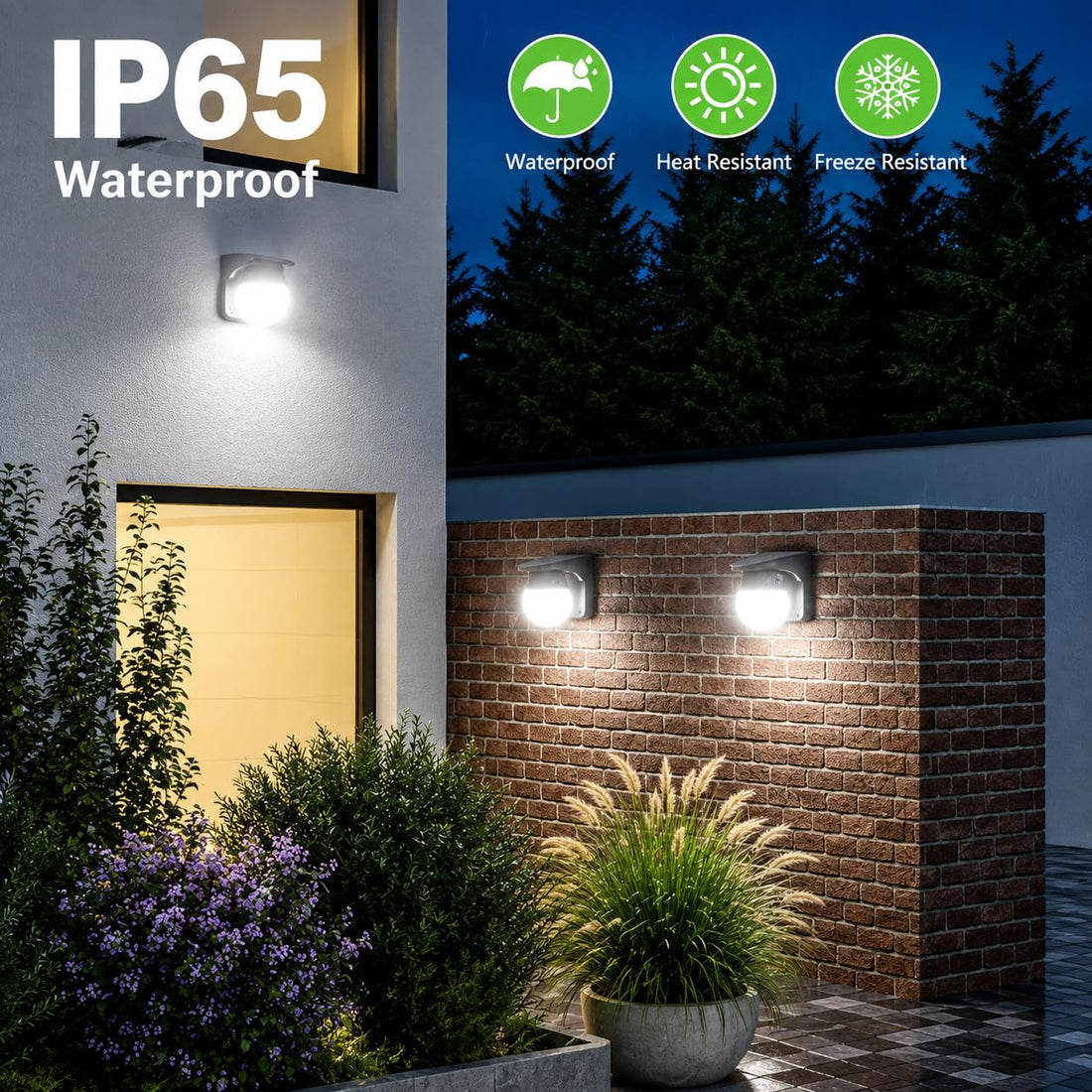 Solar Powered Outdoor Globe Design Wall Light