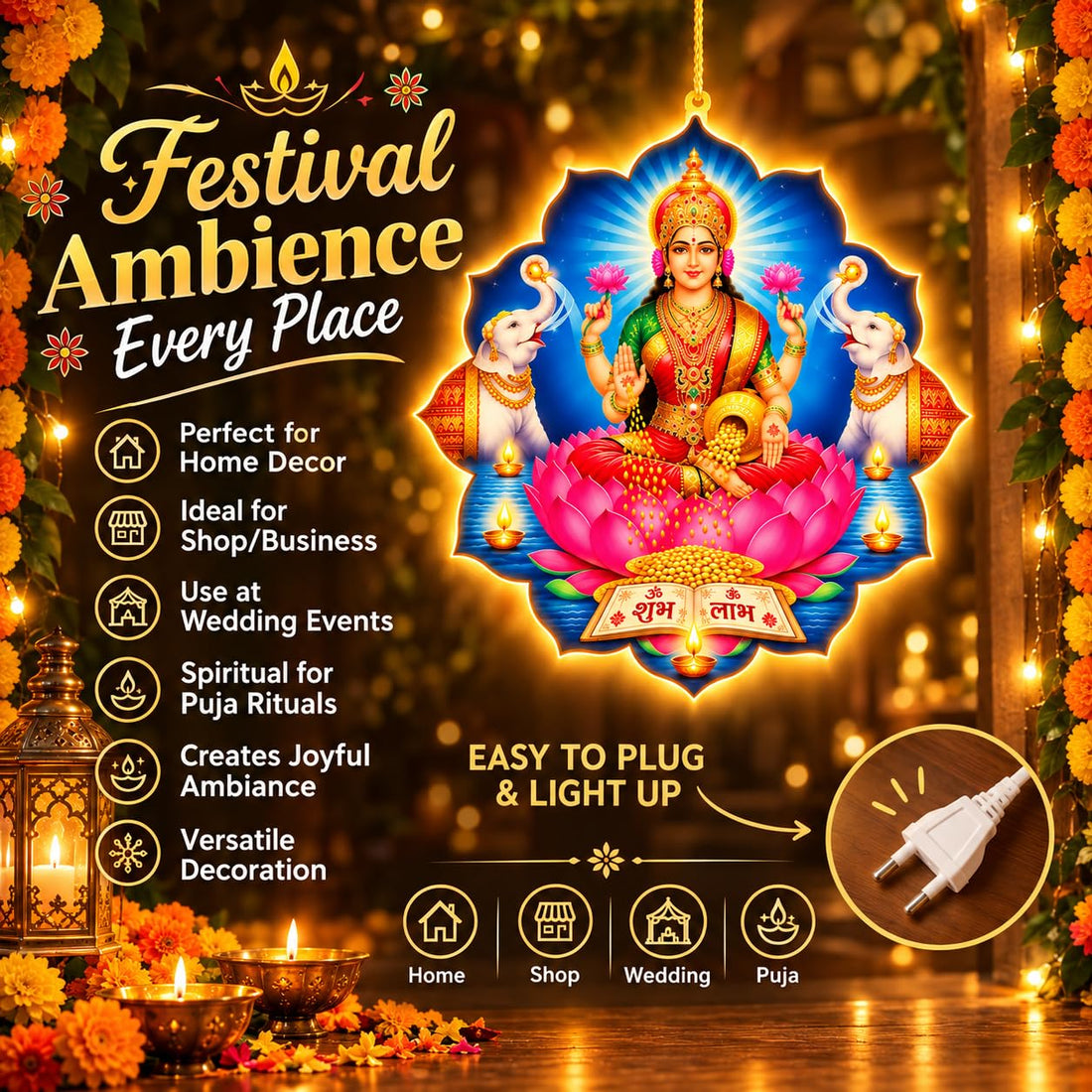 Maa Lakshmi LED Decorative Light