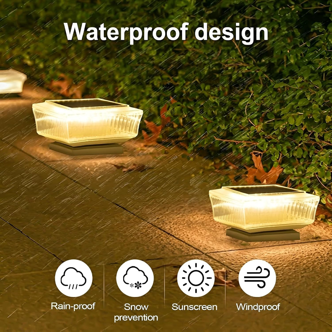Solar Powered Pillar Light