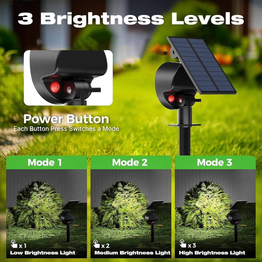Solar LED Spot Lights- Pack of 2