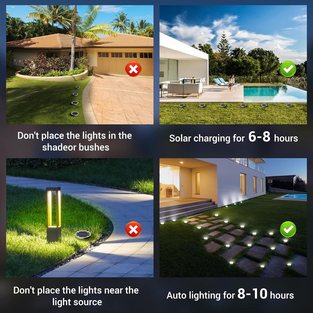 Outdoor Mini Solar Disc Light (Pack of 4)