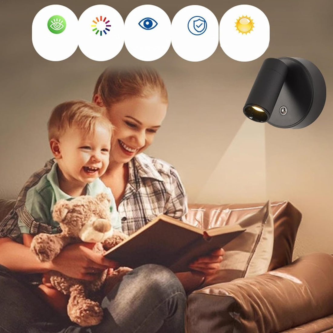 Magnetic LED Spot Light - Black