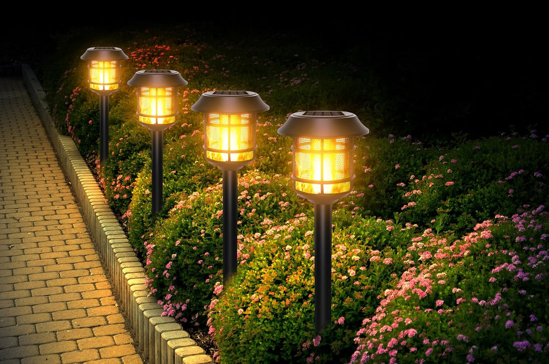 Solar Powered Outdoor Lights (Pack of 2)