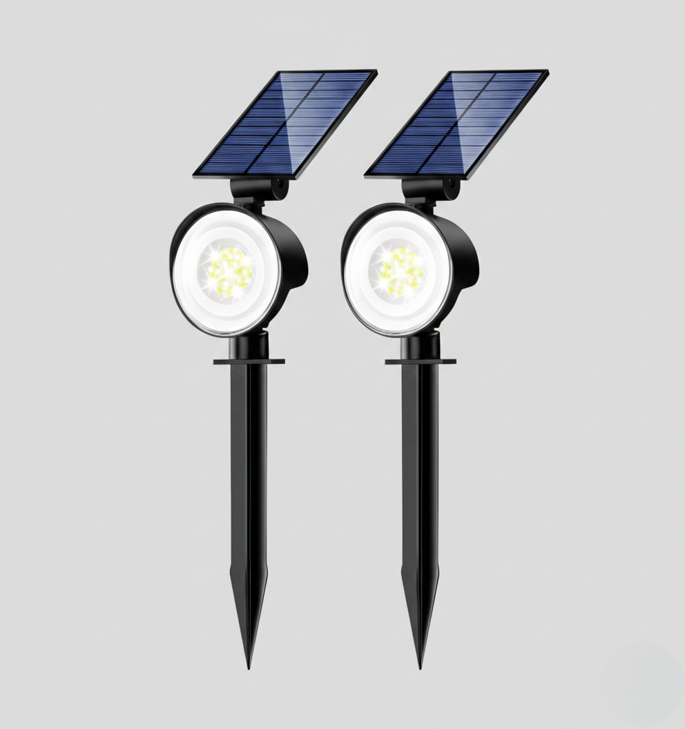 Solar LED Spot Lights- Pack of 2