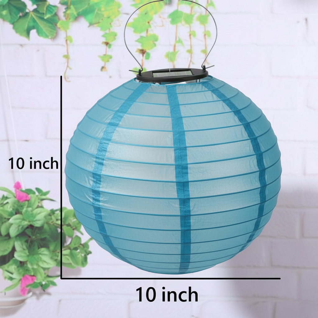 10X10 inch Solar Powered Outdoor Hanging Lanterns