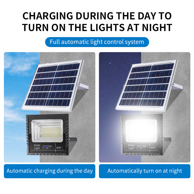 100W Solar Flood Light Outdoor With Remote
