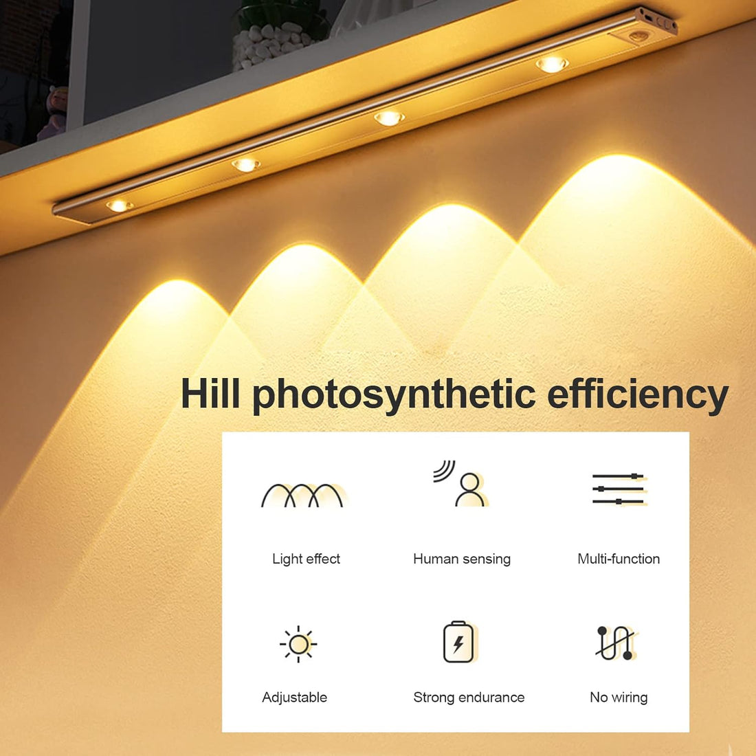 LED Under Cabinet Wireless Lights (40 CM) - Warm White
