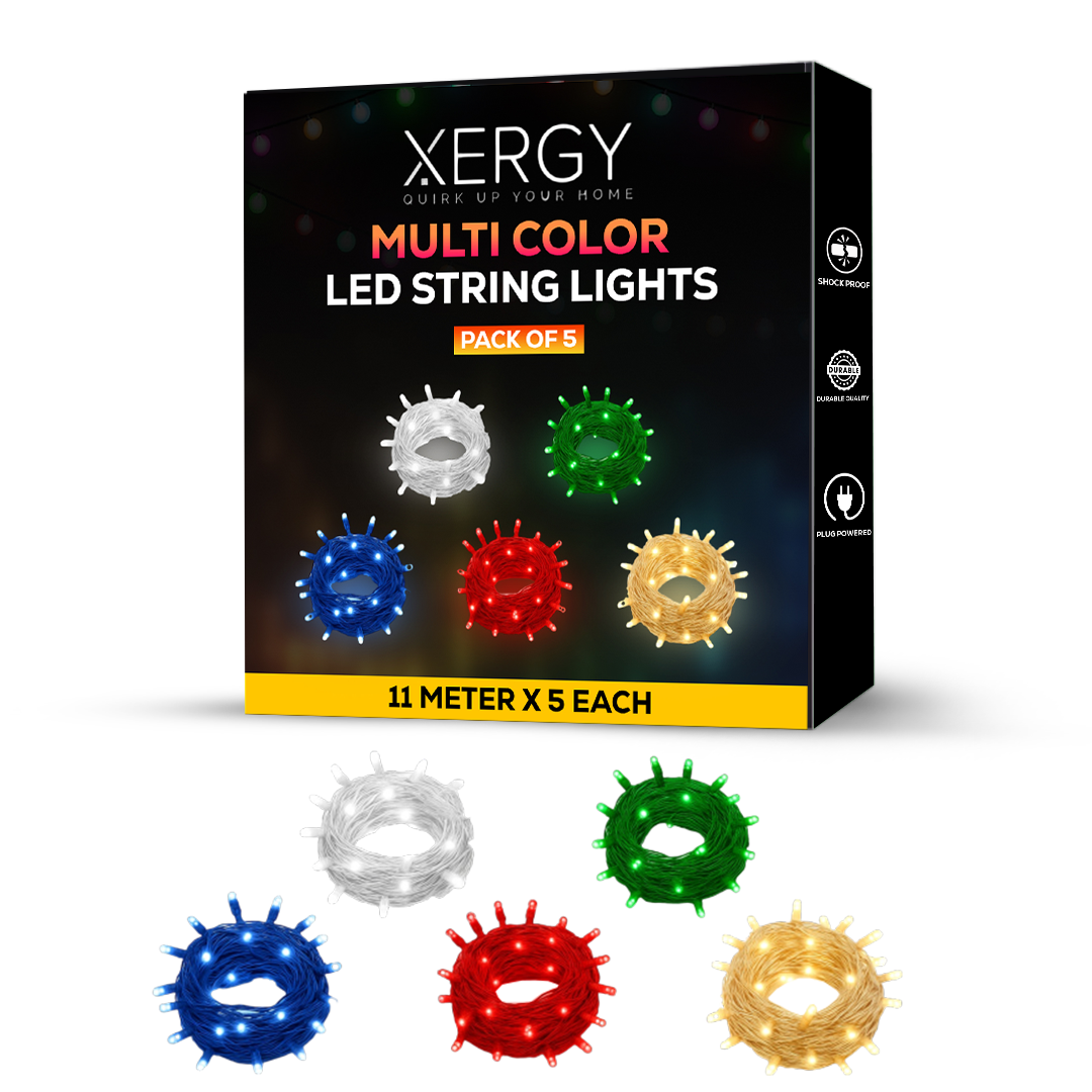 LED String Ladi Lights Multicolor (Pack of 5 – 11M Each)