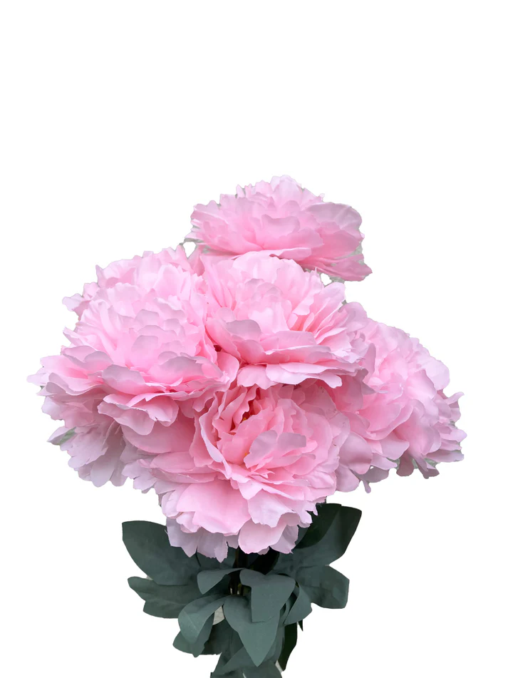 Peony Decorative Artificial Fake Faux Flower ( Pink )