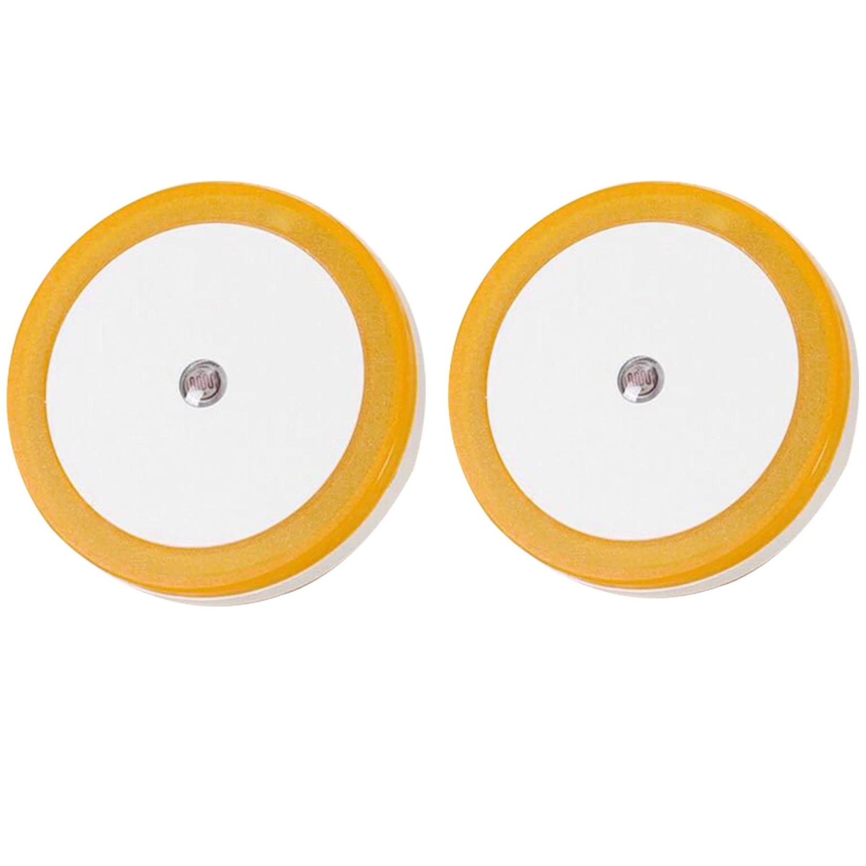 Plug-in LED Night Light With Auto Dusk-To-Dawn Sensor - 2pc ( Round , Warm White )