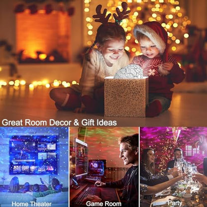 XERGY Galaxy Projector, Star Projector for Bedroom,White Noise Bluetooth Speaker with Timer&Remote Control,Starry Nebula LED Night Light for Kids Adults Gaming Room,Home Theater Room Decor Best Gift