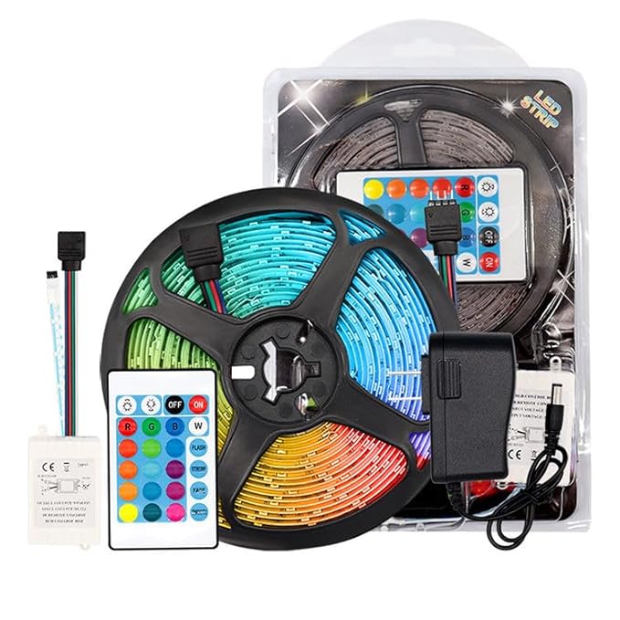200 LED Strip Lights With Remote Control Multicolor – 5 Meter
