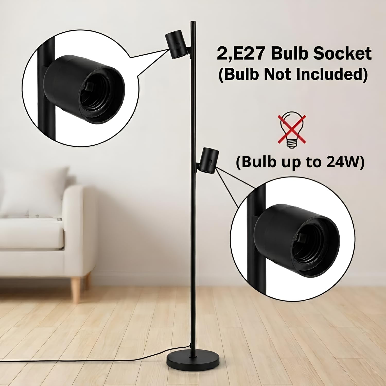 Modern Rice Paper Floor Lamp