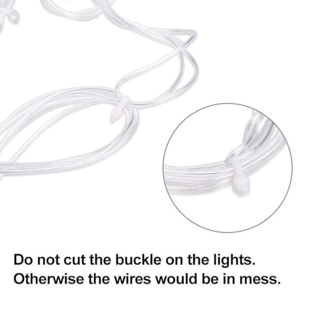 6 Swastik,6 Om LED Curtain String Lights - 2 Mtr ( Warm White )