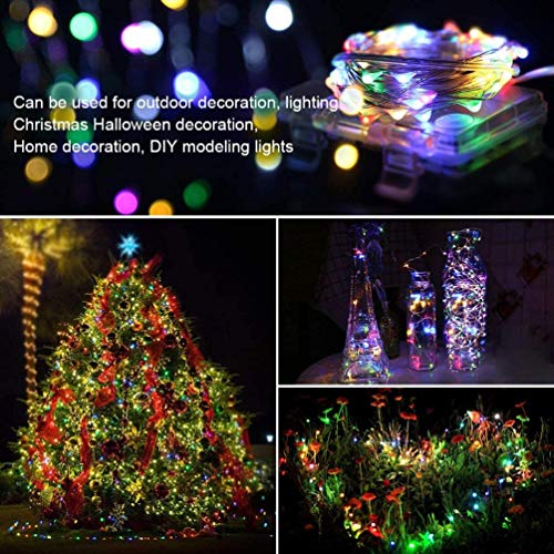 Battery Powered Copper Wire LED String Lights 10 Meter - ( Multicolor )