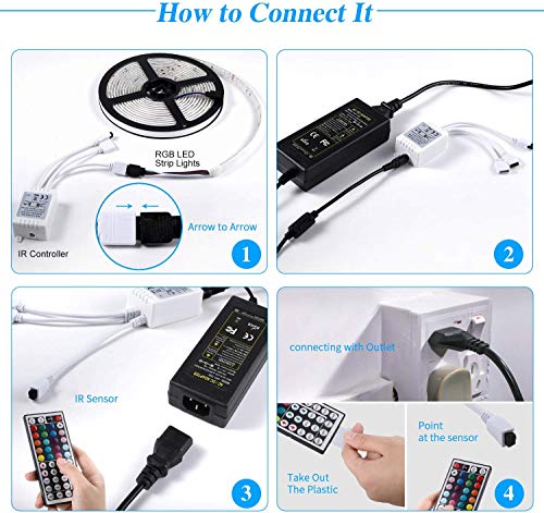 300 LEDs Multicolor Changing Strip Light With Remote - 10 Meter