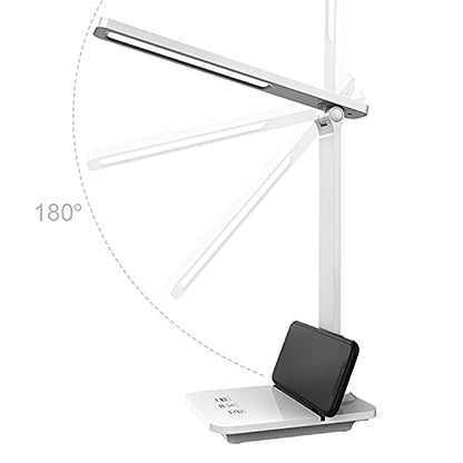 Rechargeable 14w Folding Touch dimmable led Desk lamp USB Reading Hotel Study Table lamp Table Light led with Eye-Protection