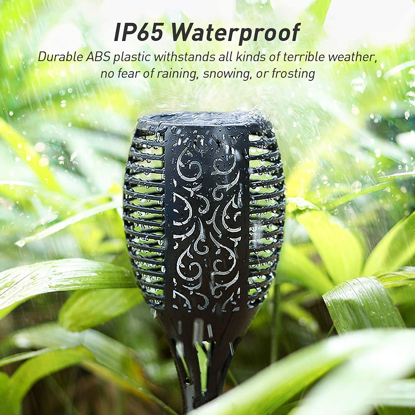 Solar Flame Mashaal Torch Outdoor Garden Light Waterproof LED