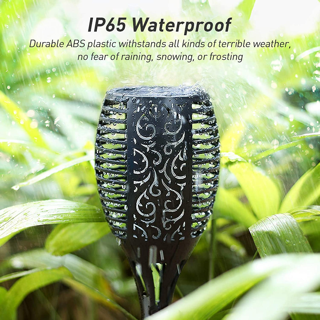 Solar Flame Flickering Torch Light ( Pack of 2)
