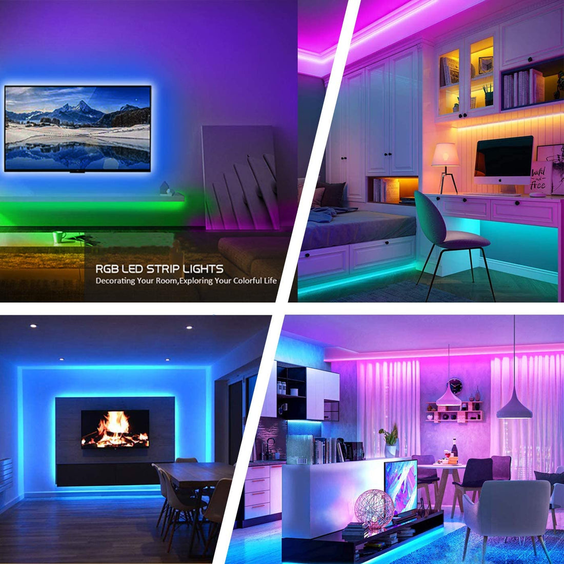 150 LEDs Multicolor Changing Strip Light With Remote - 5 Meter
