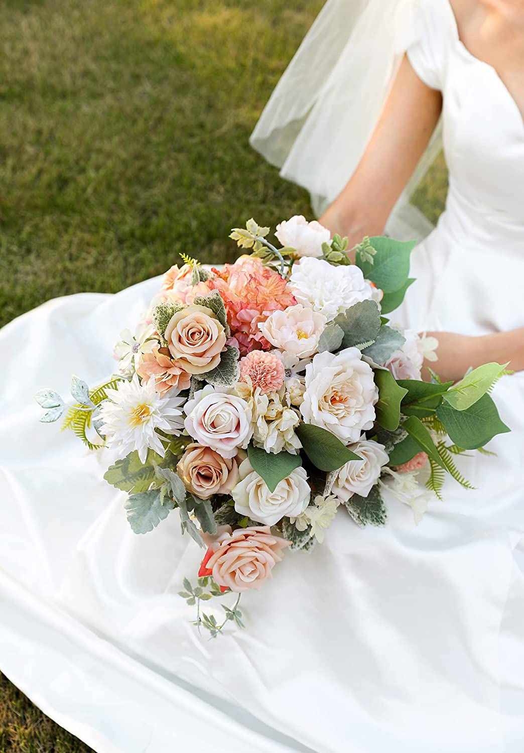 Artificial Rose Flowers Bouquets Box Set (Multicolor, 25Pcs)