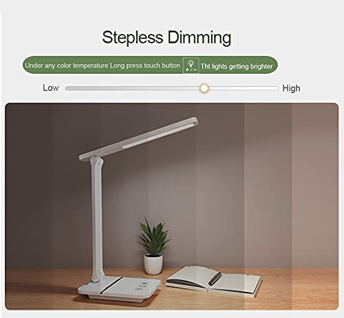 Rechargeable 14w Folding Touch dimmable led Desk lamp USB Reading Hotel Study Table lamp Table Light led with Eye-Protection