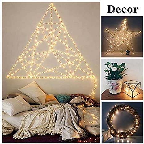 Battery Powered Copper Wire LED String Lights 10 Meter - ( Warm White )