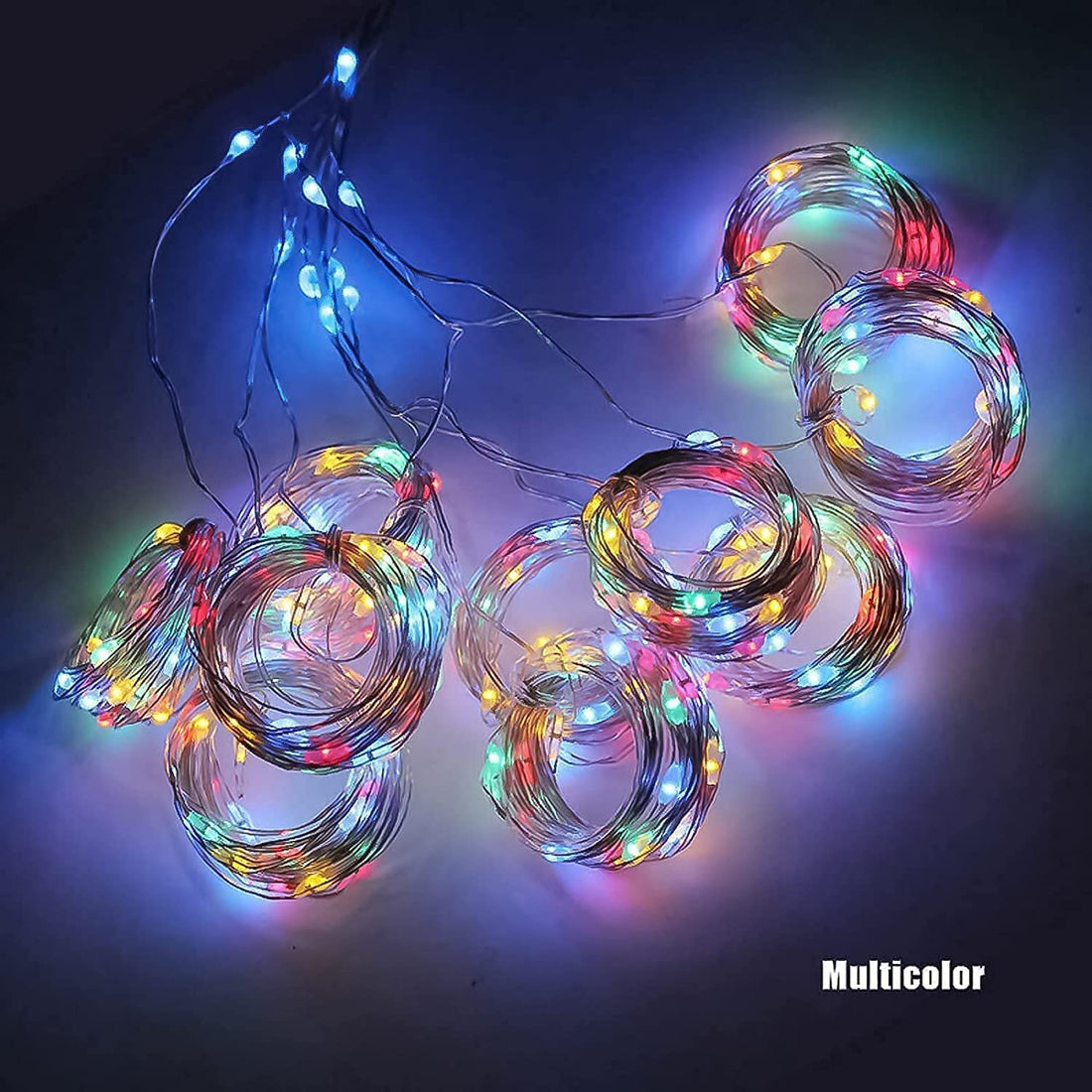 280 LED Window Curtain String Light With Remote - (Rainbow)