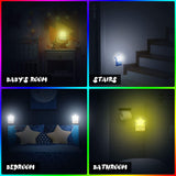 Xergy Star Shape LED Plug-in Night Light for Kids Dusk to Dawn Sensor Star Night Lights Pentagram Shaped LED Light Lamps for Bedroom Bathroom Kids Room, Children Sleep (Warm White)