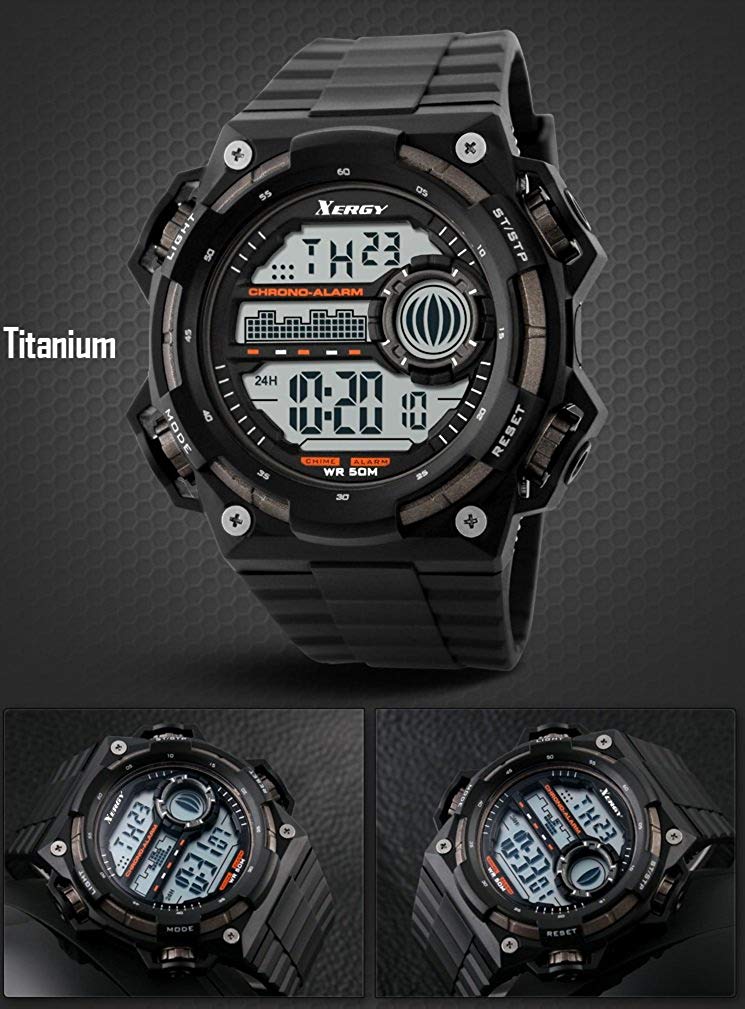 Heavyweight Chronograph Dual Time Trendy Sports Watch for Boys (5000-1)