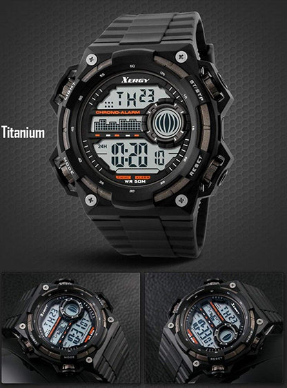 Heavyweight Chronograph Dual Time Trendy Sports Watch for Boys (5000-1)